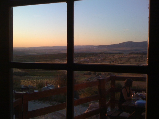 View of valley from the Herb Farm Restaurant, near the Gilboa Mts.