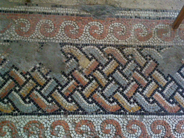 Mosaic in church on Mt. of Olives, near Jerusalem.