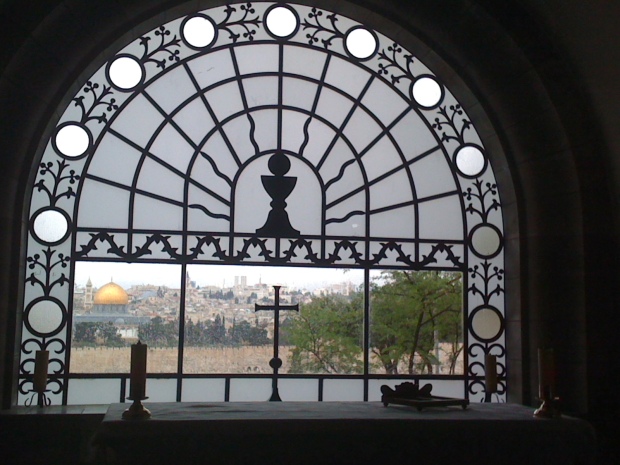 View from Mt. of Olives to Dome of the Rock - Jerusalem.