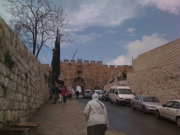 Approaching the Lion's Gate - Old City Jerusalem.
